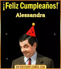 GIF Feliz Cumpleaños Meme Alessandra